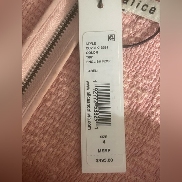 Alice + Olivia Jocelyn Smocked Mini Dress NWT - Picture 11 of 12